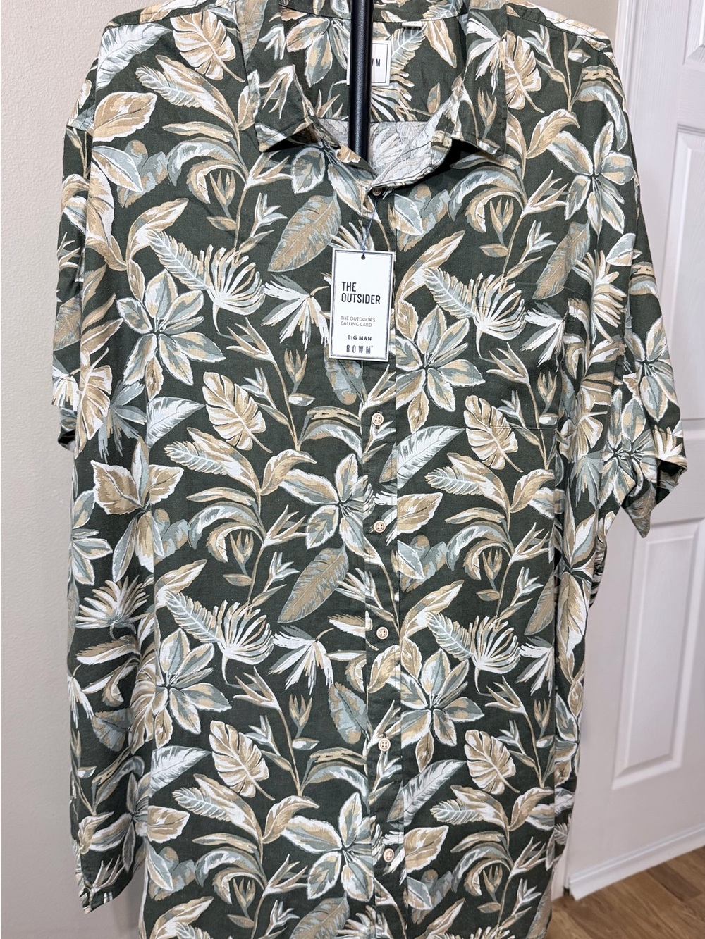 ROWN Outsider NWT SS men’s 4XB Big & Tall Tropical Hawaiian